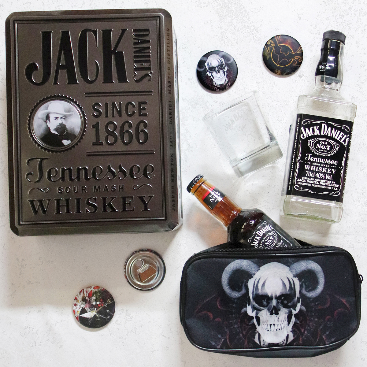 Jack Daniel's bottiglie di whiskey e articoli Zoa Studio